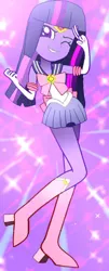Size: 462x1148 | Tagged: safe, artist:alan-the-animeartist, derpibooru import, twilight sparkle, equestria girls, clothes, cosplay, costume, female, image, jpeg, sailor moon, sailor scout, solo
