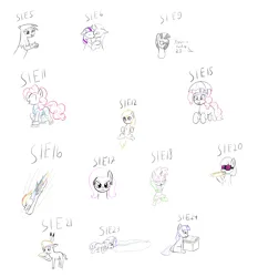 Size: 3379x3621 | Tagged: suggestive, artist:wapamario63, ponerpics import, ponybooru import, fluttershy, gilda, little strongheart, noi, photo finish, pinkie pie, rainbow dash, rarity, sweetie belle, trixie, twilight sparkle, zecora, buffalo, earth pony, gryphon, pegasus, pony, unicorn, book, bra, clothes, crotchboobs, crotchbra, cute, female, filly, flying, foal, food, gem, hot dog, image, kissing, mare, meat, nudity, pie, png, racism, reading, sausage, simple background, sitting, sketch, sketch dump, stare, the stare, underwear, white background