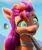 Size: 1719x2048 | Tagged: safe, artist:marybethemberjoy49-1, derpibooru import, edit, edited screencap, editor:marybethemberjoy49-1, screencap, sunny starscout, earth pony, pony, snake, g5, alternate hairstyle, crossover, female, hypno eyes, hypnosis, hypnotized, image, kaa, kaa eyes, png, the jungle book