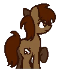 Size: 1360x1520 | Tagged: safe, artist:darksoma, derpibooru import, oc, oc:lucy, unofficial characters only, earth pony, image, looking away, neutral expression, png, raised hoof, simple background, solo, transfem, transparent background