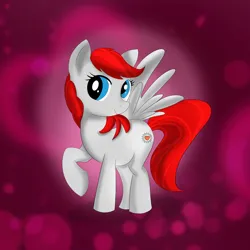 Size: 4000x4000 | Tagged: safe, derpibooru import, oc, oc:hearty delight, unofficial characters only, pegasus, heart, heart background, image, jpeg, pegasus oc, solo, wings