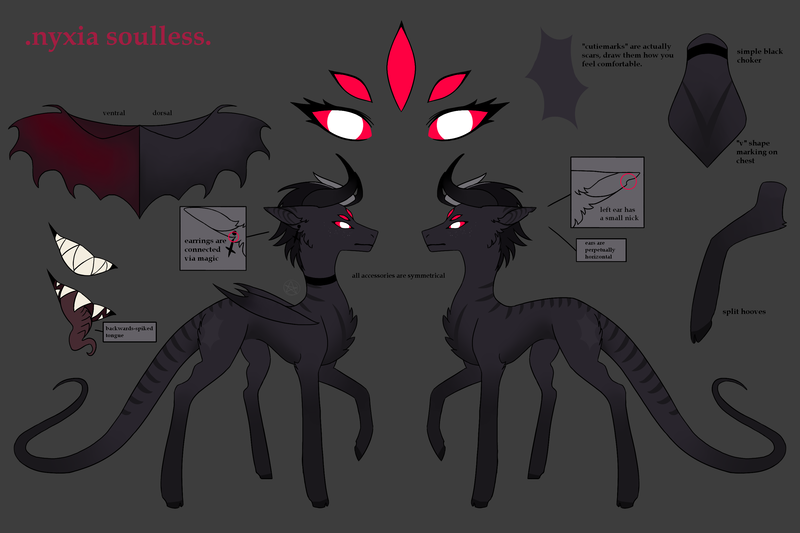 Size: 3000x2000 | Tagged: safe, artist:0nyxia, artist:alkalez, artist:nyxia, derpibooru import, oc, demon, pony, character, demon wings, demonic, digital art, draft horse, evil, eye, eyes, gray, gray background, hell, horns, horse oc, image, lizard tail, original, png, pony oc, reference sheet, simple background, teeth, winged, wings