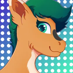 Size: 2512x2505 | Tagged: safe, artist:autumnsfur, derpibooru import, oc, oc:skyena, unofficial characters only, earth pony, pony, bust, earth pony oc, female, green eyes, green hair, green mane, image, looking at someone, mare, markings, orange fur, png, pony oc, short hair, short mane, side view, simple background, smiling