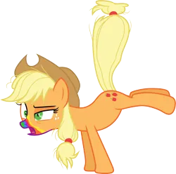 Size: 3030x3000 | Tagged: safe, artist:cloudy glow, derpibooru import, applejack, 28 pranks later, image, png, simple background, solo, transparent background, vector