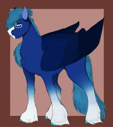 Size: 3389x3818 | Tagged: safe, artist:inisealga, derpibooru import, oc, oc:moon, unofficial characters only, pegasus, pony, coat markings, facial markings, glasses, image, jpeg, male, pegasus oc, socks (coat marking), solo, stallion, wings