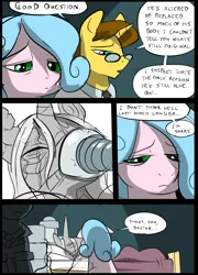 Size: 696x965 | Tagged: safe, artist:metal-kitty, derpibooru import, doctor horse, doctor stable, oc, oc:lockette, oc:starflare (mlp project), pony, comic:mlp project, bed, comic, hospital bed, image, png, respirator