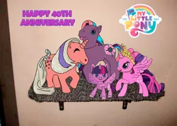 Size: 6969x4961 | Tagged: safe, derpibooru import, twilight (g1), twilight sparkle, twilight sparkle (alicorn), twilight twinkle, alicorn, g1, my little pony: pony life, 40th anniversary, g1 to g4, g4, generation leap, image, mlp fim's thirteenth anniversary, png, toy