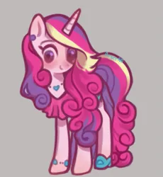 Size: 473x515 | Tagged: safe, derpibooru import, princess cadance, alicorn, pony, derpibooru exclusive, female, heart, image, mare, png, solo, teen princess cadance, younger