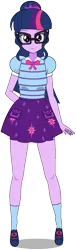 Size: 380x1255 | Tagged: safe, anonymous artist, artist:edy_january, derpibooru import, sci-twi, twilight sparkle, human, equestria girls, equestria girls series, geode of telekinesis, glasses, humanized, image, kisekae, magical geodes, png, simple background, solo, transparent background, vector