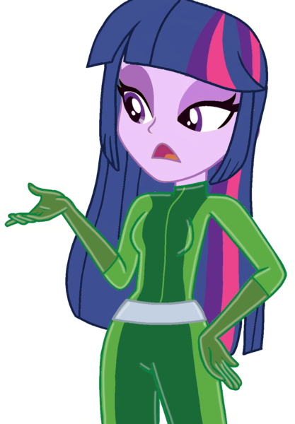 Size: 1020x1468 | Tagged: safe, artist:yaya54320bases, derpibooru import, twilight sparkle, human, equestria girls, base used, bodysuit, catsuit, clothes, eyeshadow, image, latex, latex suit, makeup, png, simple background, solo, totally spies, white background