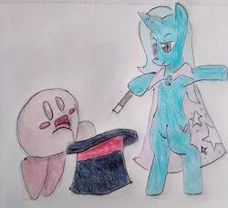 Size: 690x633 | Tagged: safe, artist:vlen10, derpibooru import, trixie, crossover, image, jpeg, kirby, kirby (series)