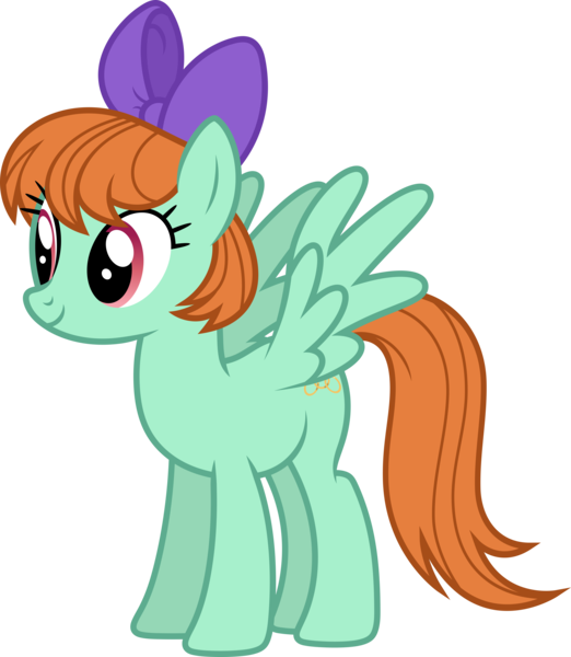 Size: 5738x6594 | Tagged: safe, artist:starryshineviolet, derpibooru import, pegasus, pony, absurd resolution, background pony, bow, female, friendship student, gameloft, hair bow, image, looking at something, mare, png, simple background, spread wings, transparent background, vector, wings