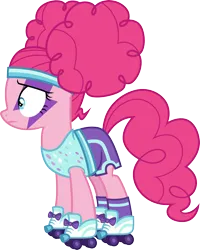 Size: 3000x3756 | Tagged: safe, artist:cloudy glow, derpibooru import, pinkie pie, earth pony, pony, scare master, .ai available, female, image, pinkie puffs, png, simple background, solo, transparent background, vector