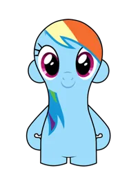 Size: 824x1032 | Tagged: safe, artist:foxkids90s, derpibooru import, edit, rainbow dash, pegasus, pony, cartoon network, cute, dashabetes, female, g4, image, mare, nood, noodified, png, simple background, smiling, solo, transparent background