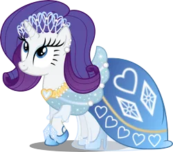 Size: 7497x6559 | Tagged: safe, artist:atomicmillennial, derpibooru import, rarity, pony, unicorn, absurd resolution, alternate hairstyle, clothes, dress, ear piercing, earring, female, heart necklace, high heels, image, jewelry, mare, necklace, piercing, png, shoes, simple background, solo, tiara, transparent background, vector