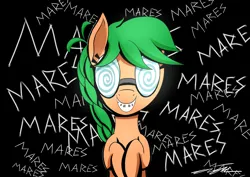 Size: 7016x4961 | Tagged: safe, artist:sigilponies, derpibooru import, ponerpics import, oc, oc:morning mimosa, unofficial characters only, earth pony, pony, female, glasses, image, looking at you, mare, mare fair, png, schizo, smiling, smiling at you, snowpity inc.