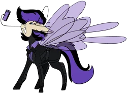 Size: 2786x2057 | Tagged: safe, artist:brainiac, derpibooru import, oc, oc:shotglass, breezie, pony, fallout equestria, fallout equestria:all things unequal (pathfinder), female, image, mare, png, solo, spy