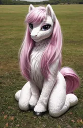 Size: 512x784 | Tagged: safe, derpibooru import, machine learning generated, screencap, earth pony, ai content, feral, feral fluffy pony, image, jpeg