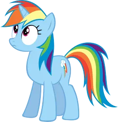 Size: 6000x6178 | Tagged: safe, artist:sapoltop, derpibooru import, rainbow dash, pony, unicorn, backwards cutie mark, female, grayscale, image, monochrome, png, race swap, simple background, solo, unicorn rainbow dash, vector