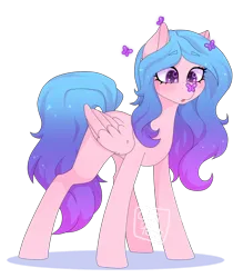 Size: 1280x1523 | Tagged: safe, artist:oniiponii, derpibooru import, oc, unofficial characters only, butterfly, insect, pegasus, pony, eyelashes, female, image, mare, pegasus oc, png, simple background, solo, transparent background, wings