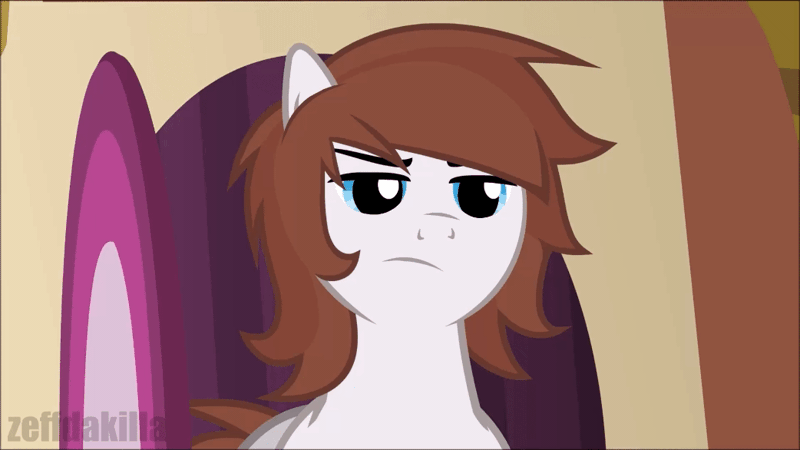 Size: 1042x586 | Tagged: safe, artist:zeffdakilla, derpibooru import, oc, oc:riff raff, unofficial characters only, earth pony, pony, angry, animated, blinking, disapproval, frown, gif, house, image, male, solo