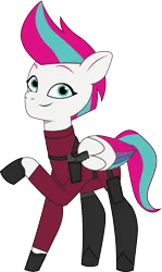 Size: 893x1494 | Tagged: safe, artist:edy_january, artist:prixy05, derpibooru import, edit, vector edit, zipp storm, pegasus, pony, g5, my little pony: tell your tale, ada wong, agent, belt, blacktail, boots, clothes, dx.45, gloves, gun, handgun, image, parody, pistol, png, reference, resident evil, resident evil 4, resident evil 4 remake, sa dx.45, shoes, simple background, solo, stocks, sweater, transparent background, vector, weapon