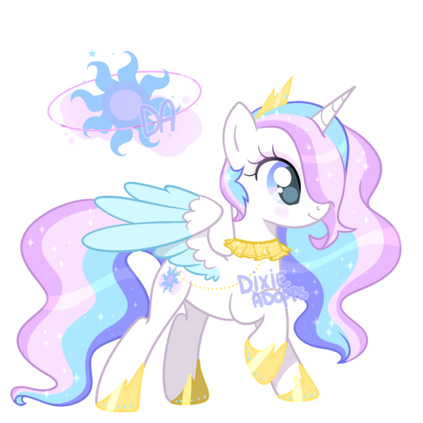 Size: 2000x2000 | Tagged: safe, artist:dixieadopts, derpibooru import, oc, oc:astral justice, alicorn, pony, colored wings, female, image, mare, offspring, parent:princess cadance, parent:shining armor, parents:shiningcadance, png, simple background, solo, transparent background, two toned wings, wings