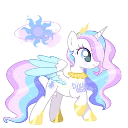 Size: 2000x2000 | Tagged: safe, artist:dixieadopts, derpibooru import, oc, oc:astral justice, alicorn, pony, colored wings, female, image, mare, offspring, parent:princess cadance, parent:shining armor, parents:shiningcadance, png, simple background, solo, transparent background, two toned wings, wings