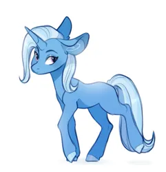 Size: 537x558 | Tagged: safe, artist:sararini, derpibooru import, trixie, pony, image, png, simple background, solo, white background