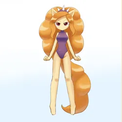 Size: 2150x2150 | Tagged: suggestive, artist:howxu, ponerpics import, adagio dazzle, anthro, equestria girls, bikini, bikini bottom, clothes, female, image, jpeg, leotard, looking at you, stupid sexy adagio dazzle, swimsuit