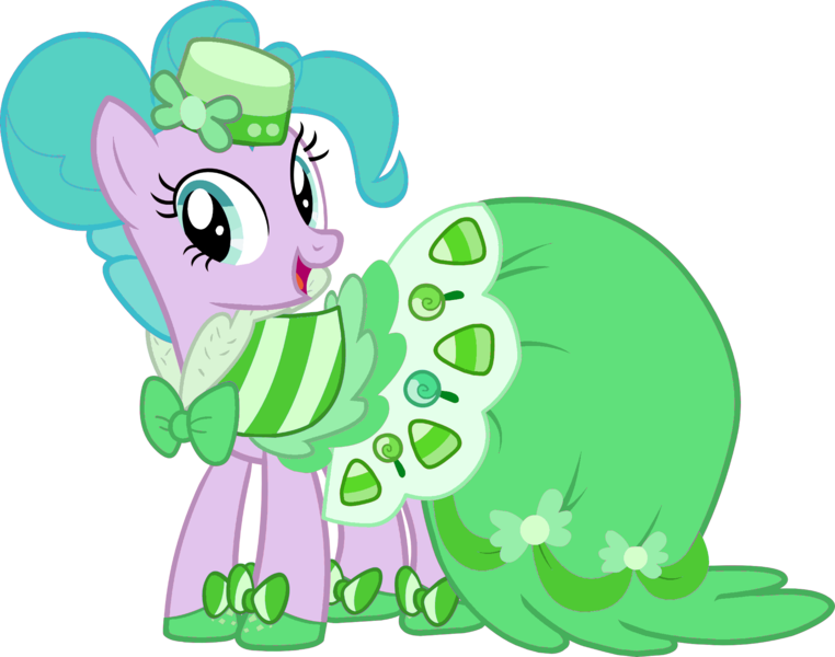 Size: 2048x1612 | Tagged: safe, artist:maddietheuniversalfan68, edit, aura (character), earth pony, pony, aurabetes, bowtie, castle creator, clothes, cute, dress, female, g4, gala dress, hat, image, mare, older, older aura (g4), open mouth, open smile, png, shoes, simple background, smiling, solo, stock vector, transparent background