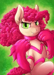 Size: 1728x2433 | Tagged: safe, artist:jamescorck, derpibooru import, oc, oc:cotton bucket, earth pony, pony, clothes, cosplay, costume, darkstalkers, felicia, female, image, mare, png, solo
