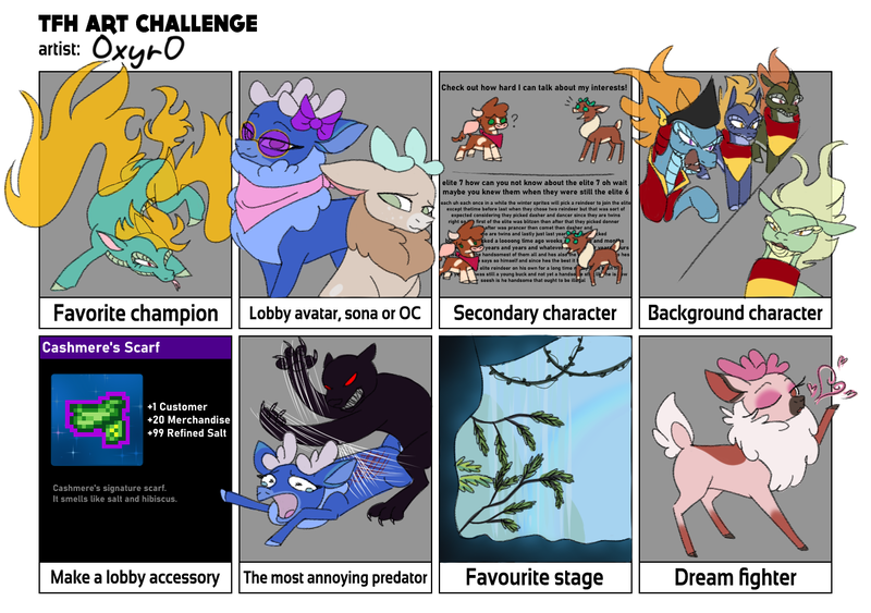 Size: 1350x950 | Tagged: safe, artist:0xyr0, velvet reindeer, cow, deer, dragon, hybrid, longma, reindeer, them's fightin' herds, alternate color palette, arizona (tfh), community related, image, png, tfh art challenge, tianhuo (tfh), vixen (tfh)