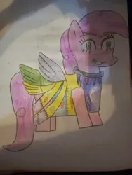 Size: 1500x2000 | Tagged: semi-grimdark, artist:alan-the-animeartist, derpibooru import, pinkie pie, fanfic:cupcakes, body parts, creepypasta, horn, image, jpeg, serial killer, solo, wings