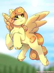 Size: 1125x1500 | Tagged: safe, artist:taiweiart, derpibooru import, oc, oc:terra, unofficial characters only, pegasus, pony, chest fluff, female, flying, image, mare, png, solo, spread wings, unshorn fetlocks, wings