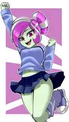 Size: 1725x3034 | Tagged: safe, artist:nekojackun, derpibooru import, oc, oc:rosemile mulberry, unofficial characters only, human, equestria girls, clothes, hair bun, image, png, skirt, sweater