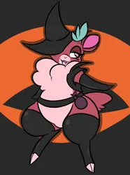 Size: 1668x2237 | Tagged: safe, derpibooru import, pomfy, deer, reindeer, them's fightin' herds, clothes, community related, costume, halloween, halloween costume, hat, holiday, image, nightmare night, png, wide hips, witch, witch hat