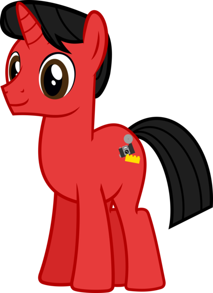 Size: 2000x2751 | Tagged: safe, alternate version, artist:mickey1909, derpibooru import, oc, oc:mickey motion, unofficial characters only, pony, unicorn, image, male, png, simple background, smiling, solo, stallion, transparent background