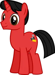 Size: 2000x2751 | Tagged: safe, alternate version, artist:mickey1909, derpibooru import, oc, oc:mickey motion, unofficial characters only, pony, unicorn, image, male, png, simple background, smiling, solo, stallion, transparent background