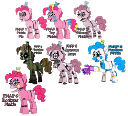 Size: 827x752 | Tagged: safe, artist:thebronypony123, derpibooru import, pinkie pie, pony, animatronic, female, five nights at pinkie's, five nights at pinkie's 2, five nights at pinkie's 3, five nights at pinkie's 4, five nights at pinkie's 5, five nights at pinkie's 6, image, png, simple background, solo, transparent background