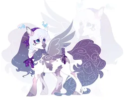Size: 3000x2408 | Tagged: safe, artist:shady-bush, derpibooru import, oc, original species, pony, scented pony, artificial wings, augmented, female, image, magic, magic wings, mare, png, solo, wings