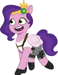 Size: 853x1110 | Tagged: safe, artist:edy_january, artist:prixy05, derpibooru import, edit, vector edit, pipp petals, pony, unicorn, g5, my little pony: tell your tale, anget, belt, boots, clothes, combat knife, equipment, gears, gloves, gun, handgun, image, knife, p230, pants, pistol, png, shirt, shoes, short pants, short shirt, sig.sauer p230, simple background, solo, tactical, tanktop, transparent background, vector, weapon