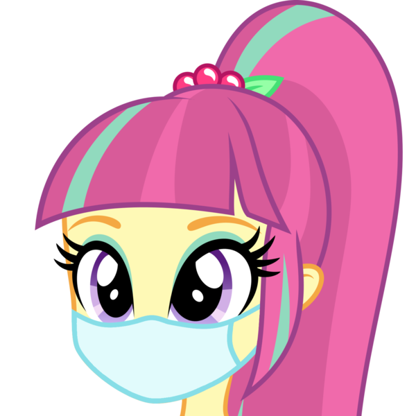 Size: 3840x3840 | Tagged: safe, artist:mawii17, derpibooru import, edit, editor:brokenadam, sour sweet, clothes, covid-19, crystal prep, crystal prep academy, crystal prep academy students, crystal prep academy uniform, crystal prep shadowbolts, face mask, image, mask, png, school uniform