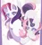 Size: 2750x2900 | Tagged: safe, artist:miryelis, derpibooru import, sweetie belle, sweetie belle (g3), pony, unicorn, g3, big ears, duo, female, full body, g4, horn, image, long hair, looking at each other, looking at someone, mare, mlp fim's thirteenth anniversary, png, simple background, smiling, smiling at each other, sparkles