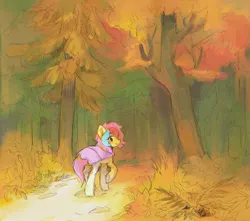 Size: 2048x1814 | Tagged: safe, artist:dearmary, derpibooru import, oc, oc:cuihua, pony, cute, female, forest, image, jpeg, looking at you, looking back, looking back at you, mare, sketch, solo, tree