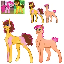Size: 5000x5000 | Tagged: safe, artist:imgonadoponyoc, derpibooru import, cheese sandwich, pinkie pie, oc, earth pony, pony, absurd resolution, brother and sister, cheesepie, coat markings, female, image, male, mare, offspring, parent:cheese sandwich, parent:pinkie pie, parents:cheesepie, png, screencap reference, shipping, siblings, simple background, stallion, straight, white background