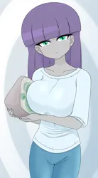 Size: 2015x3642 | Tagged: safe, alternate version, artist:batipin, derpibooru import, maud pie, equestria girls, breasts, busty maud pie, image, looking at you, png