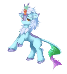 Size: 2243x2500 | Tagged: safe, artist:lunar froxy, derpibooru import, oc, oc:polar spark, unofficial characters only, kirin, ambiguous gender, g4, horn, image, kirin oc, png, simple background, solo, transparent background