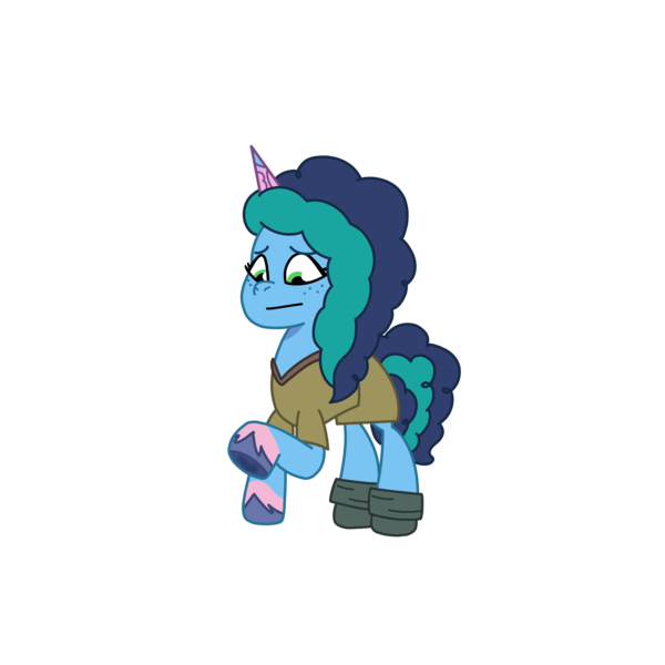 Size: 2100x2100 | Tagged: safe, artist:chanyhuman, derpibooru import, pony, unicorn, g5, my little pony: tell your tale, clothes, cosplay, costume, disney, hunchback of notre dame, image, misty brightdawn, png, simple background, transparent background, vector