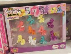 Size: 2048x1576 | Tagged: safe, derpibooru import, applejack, fluttershy, pinkie pie, rainbow dash, rarity, twilight sparkle, alicorn, earth pony, pegasus, pony, unicorn, ages 4+, bootleg, female, heroes of goo jit zu minis, image, it's staring into my soul, jpeg, mane six, mare, oh god, photo, why